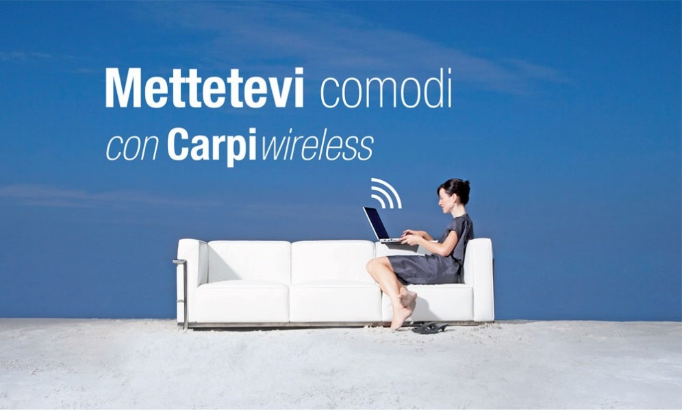 Rete Wi-Fi pubblica nella città di Carpi